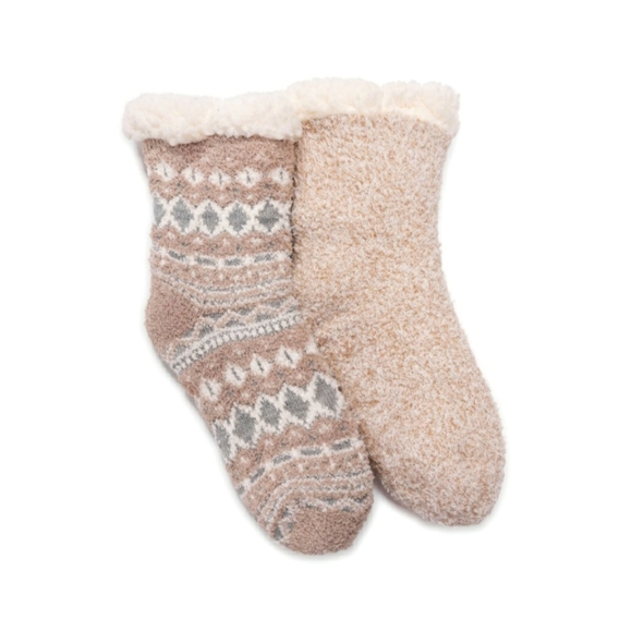 NWT MUK LUKS Womens 2 Pair Pack Cabin Socks - Picture 2 of 4